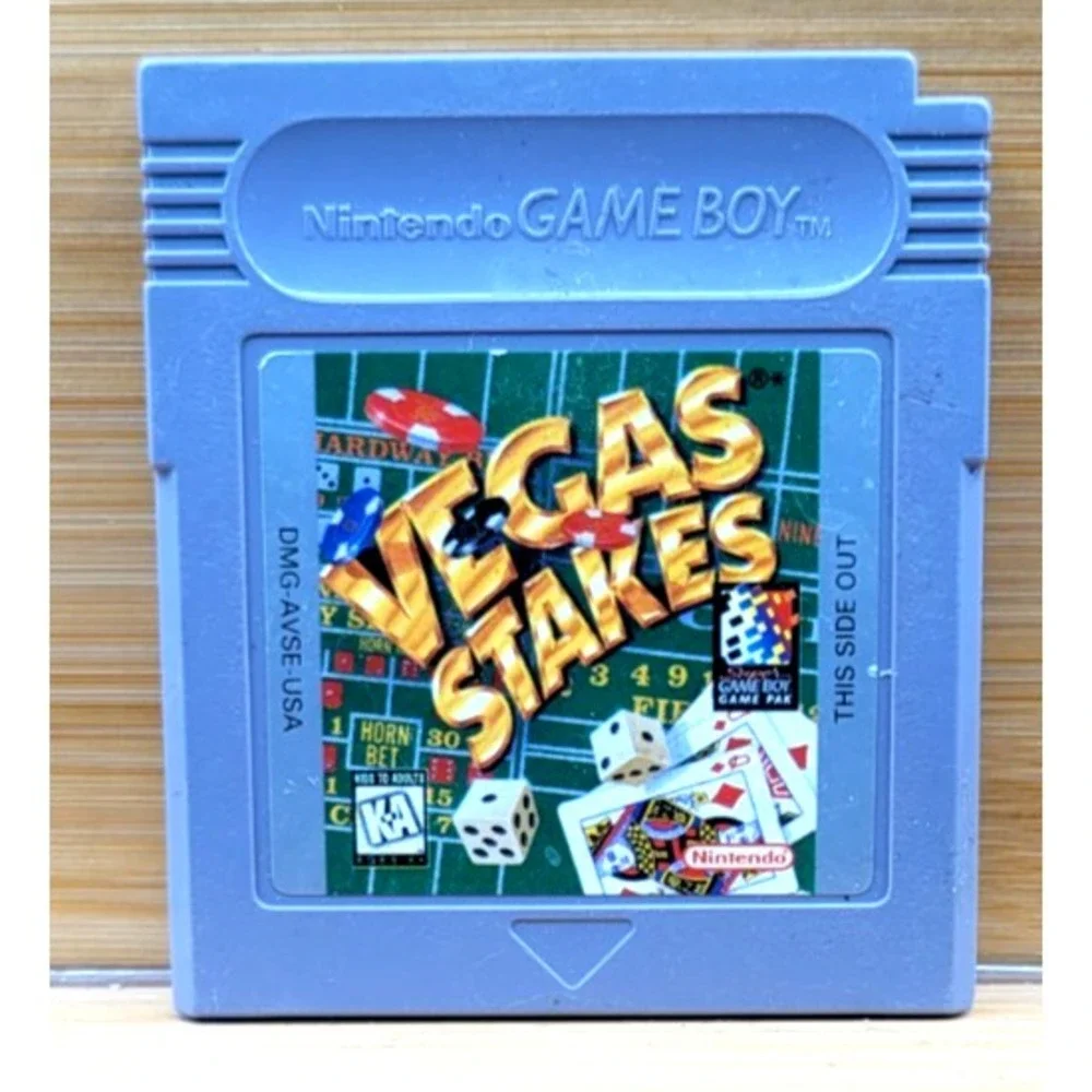 VEGAS STAKES‎ NINTENDO ORIGINAL GAMEBOY GB GAME TESTED & WORKS